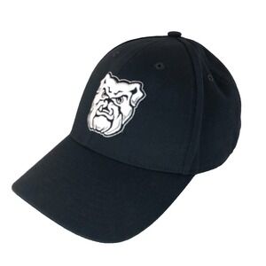 OTS Hat Adult Osfa Black White Georgia Bulldogs Adjustable Hook &‎ Loop UGA